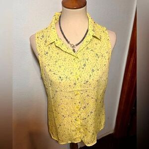 NEOT Banana Republic Sleeveless Button Down Top Size MP #16